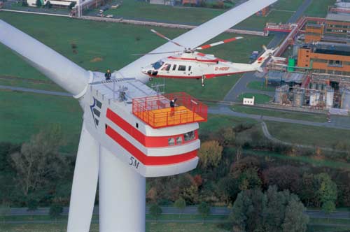 REpower Windenergieanlage 5M mit 5 Megawatt Leistung